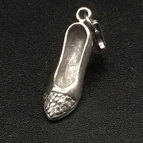 Sterling Silver Shoe Charm Hallmarked 925 CB ( Carlo Biagi) made in Italy - Picture 1 of 4